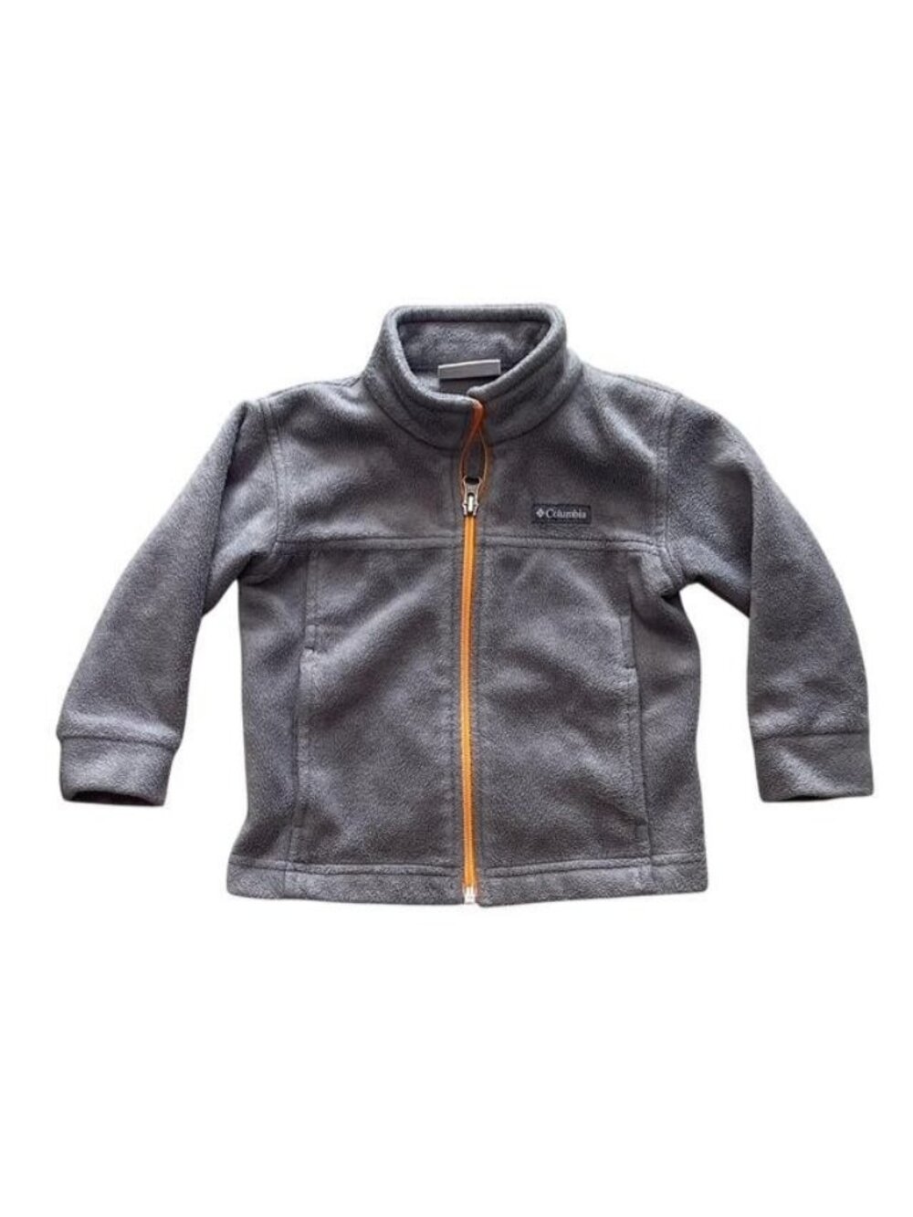 Columbia Toddler Fleece Jacket Gray Full Zip 2T Lightweight Warm